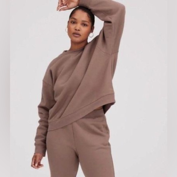 Girlfriend Collective Mauve Crewneck Sweatshirt - Picture 2 of 6